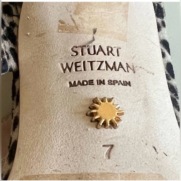 Sexy Stuart Weitzman Leopard Print Lyla 75 Heeled Sandal Size 7 comes with bag - Picture 8 of 11
